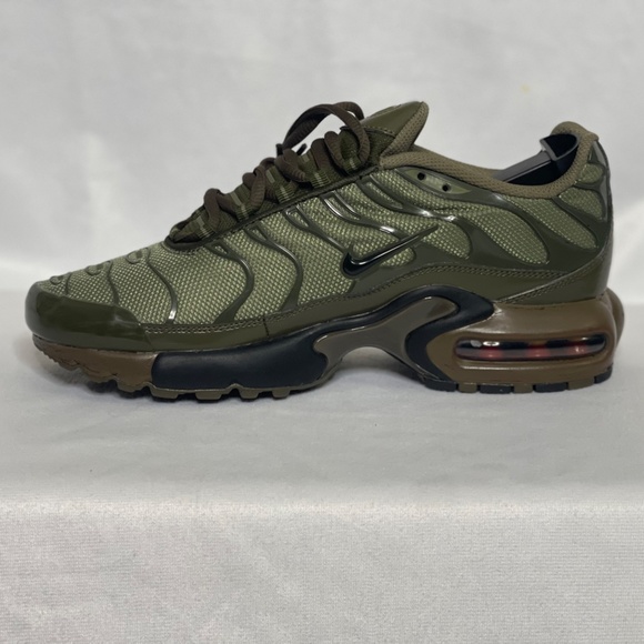 PRE OWNED!!! SIZE 7 NIKE AIRMAX PLUS "OLIVE CARGO" (GS) ORIGINAL RELEASE!!!!!! - Picture 13 of 16